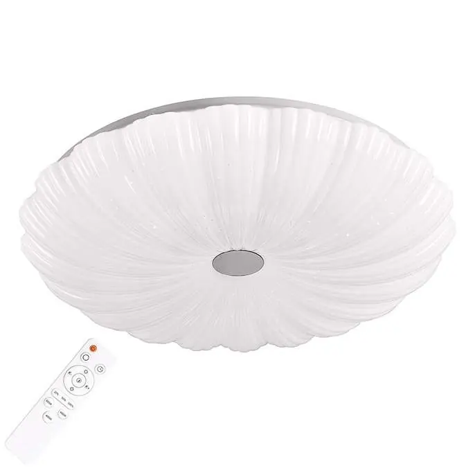 Taniej Plafon LAMPA sufitowa FLOWER 313546 Polux okrągła OPRAWA natynkowa LED 36W 3000K 6500K biała