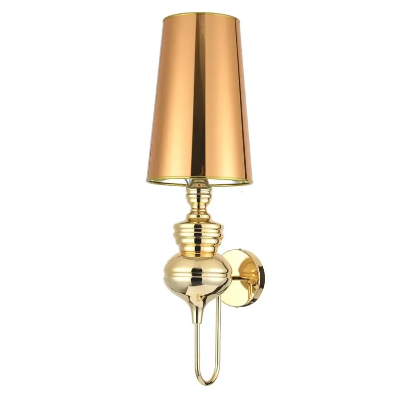 Szybka dostawa Kinkiet ścienny z abażurem Queen MB804618 gold Step hampton złoty