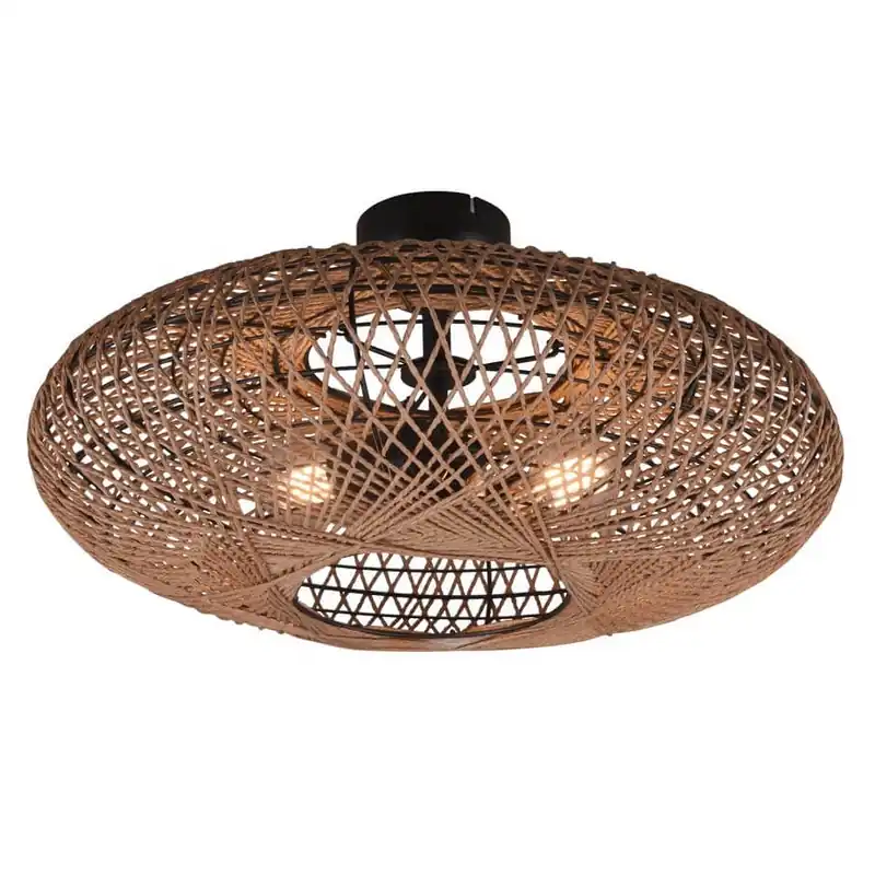 Sufitowa lampa naturalna HEDDA 612300236 Trio japandi eco brązowy Niska cena
