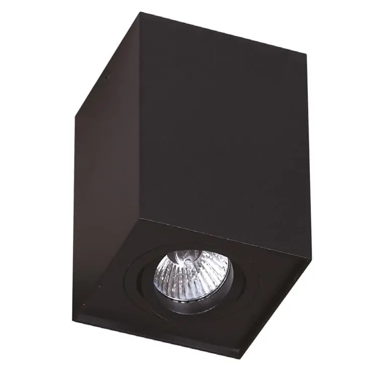 Niska cena Downlight loftowy BASIC SQUARE C0071 Maxlight do salonu metalowy czarny