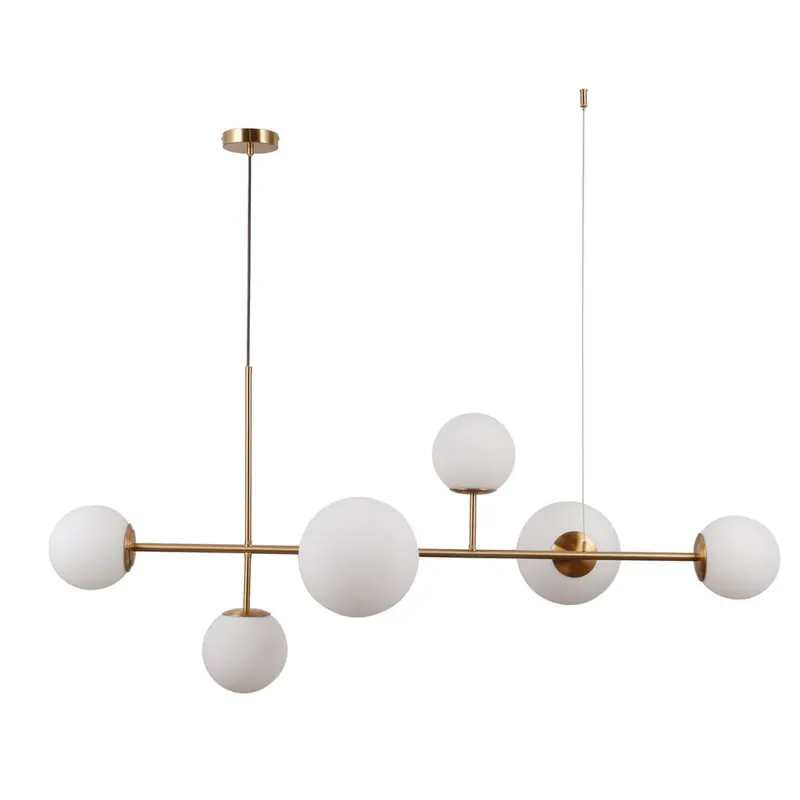 LAMPA wisząca VAILANTE PND312216HBR Italux loftowa OPRAWA zwis szklane kule balls mosiądz Wybór klientów