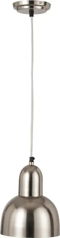 Do wyczerpania zapasów Lampa wisząca metalowa srebrna Ø18x21 cm
