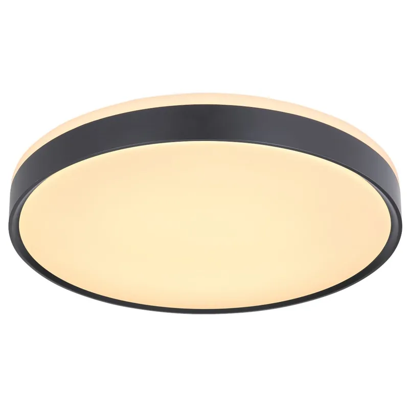 Salonowa LAMPA sufitowa SONNY 4158724 Globo metalowa LED 24W 3000K  6000K plafon czarny Okazja