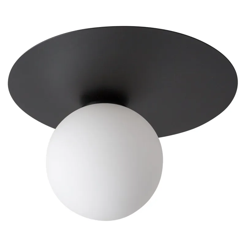Loftowa lampa ścienna ARGON 33263 Sigma szklana kula sufitowa do kuchni czarna Bezpieczna płatność