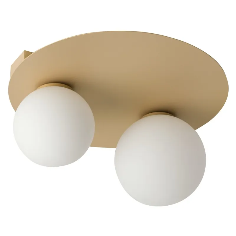 Darmowy zwrot Sufitowa lampa loftowa ARGON 33268 Sigma szklane kule do kuchni złote