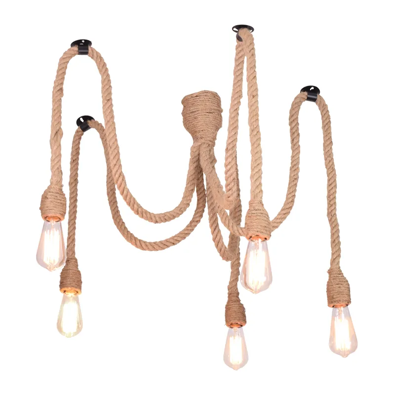 Oferta czasowa Marynistyczny pająk ROPE 312921 wisząca lampa do salonu brązowa