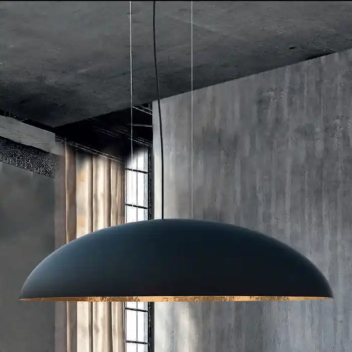 Loftowa lampa wisząca Canoe 7926 czarna nad łóżko do sypialni Okazja