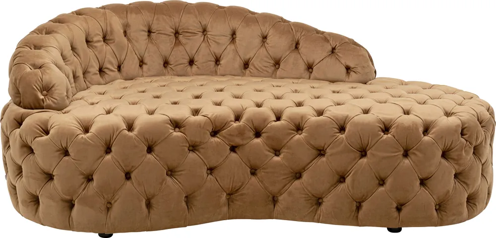 Sofa 3 osobowa beżowa pikowana 162x94 cm Dodaj do koszyka
