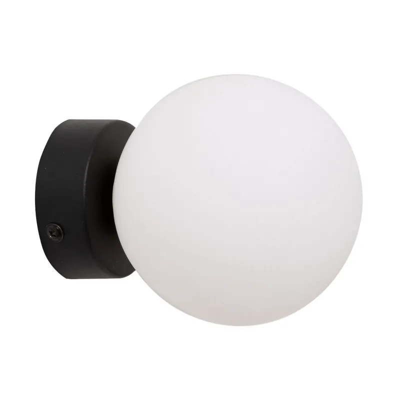 Darmowy zwrot Kulista lampa ścienna Ali minimalistyczna ball czarna biała