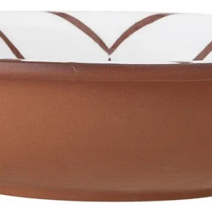 Cena promocyjna Misa ceglana biała Ø31x8 cm
