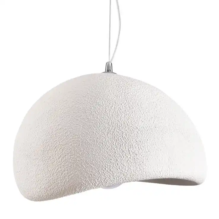 Wysoka jakość Regulowana lampa do salonu Stone DN426600 wiszący kamień metalowy biały