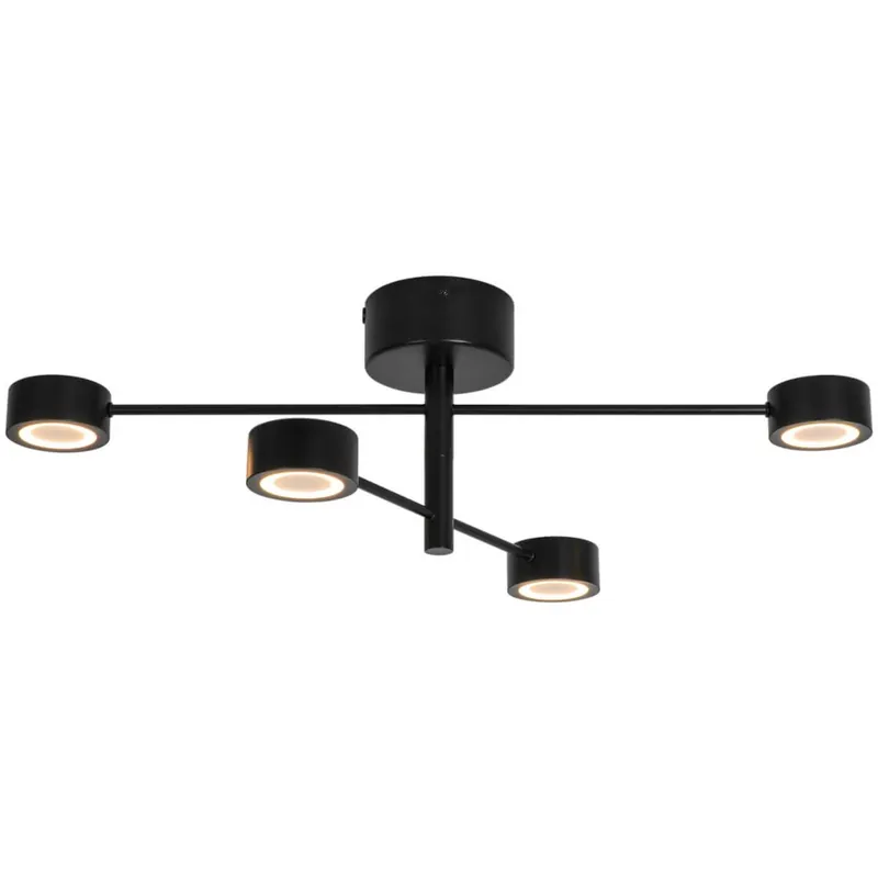 Metalowa lampa sufitowa Clyde 2412260103 LED 16W 2700K czarny Szybka dostawa