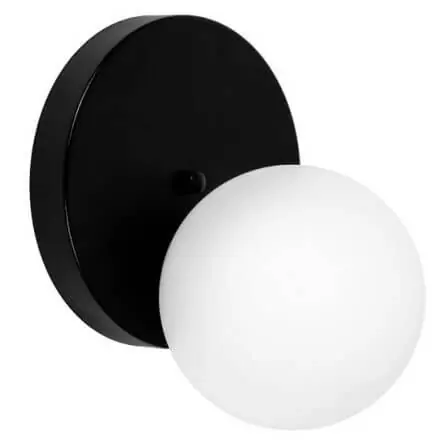 Obniżka ceny Kinkiet ścienny ze szkła Refa RFA12000 kula ball biała czarna