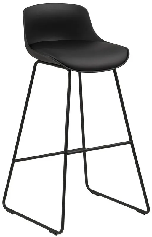 Najlepsza cena Hoker czarny nogi metalowe czarne 76 cm