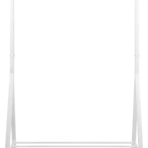 Wieszak stojący metalowy biały 117x165 cm Wyjątkowa oferta