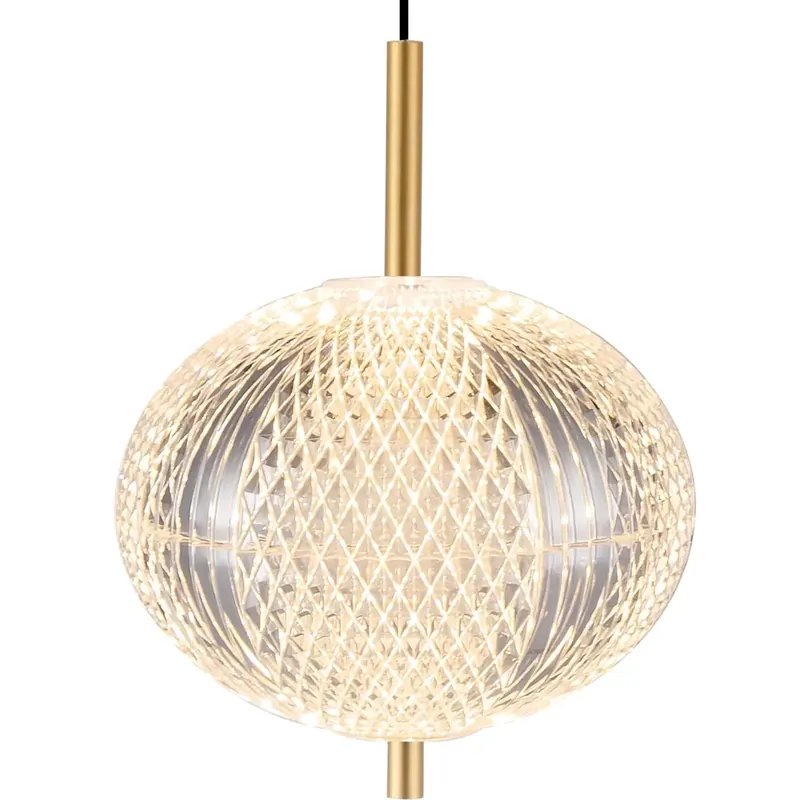Żebrowana zwisająca lampa Galatea DU31350/6.5W LED 6,5W CCT złota Łatwy zwrot