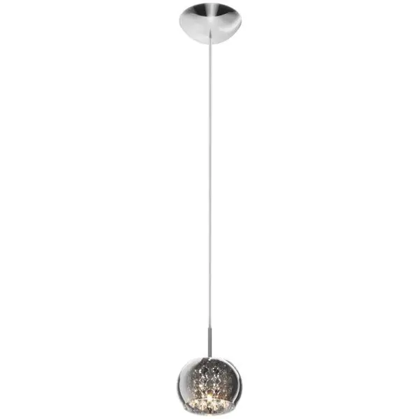 Dodaj do koszyka Lampa wisząca Crystal P0076-01A-F4FZ oprawa w kolorze srebrnym ZUMA LINE