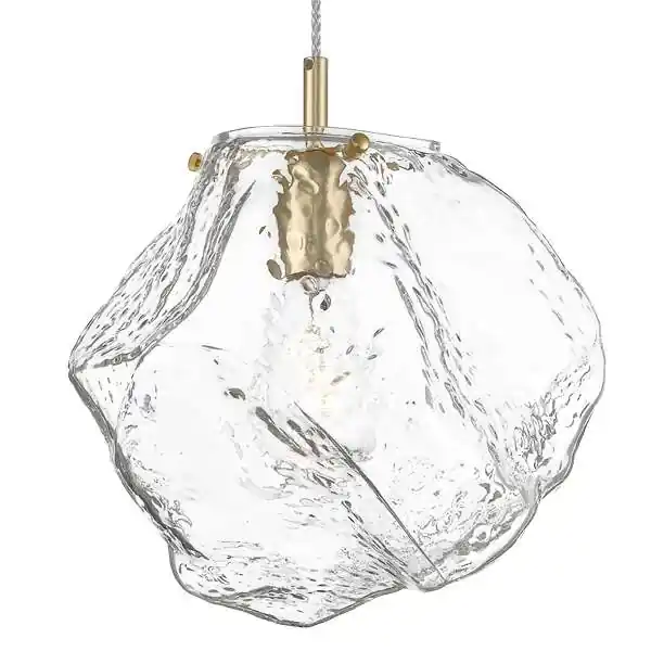 Premium Wisząca lampa ROCK P048801BU8AC szklana kamień złoty przezroczysty