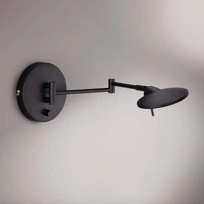 Premium Czarna lampa ścienna Kazan 274770132 kinkiet LED 8W 3000K ruchomy