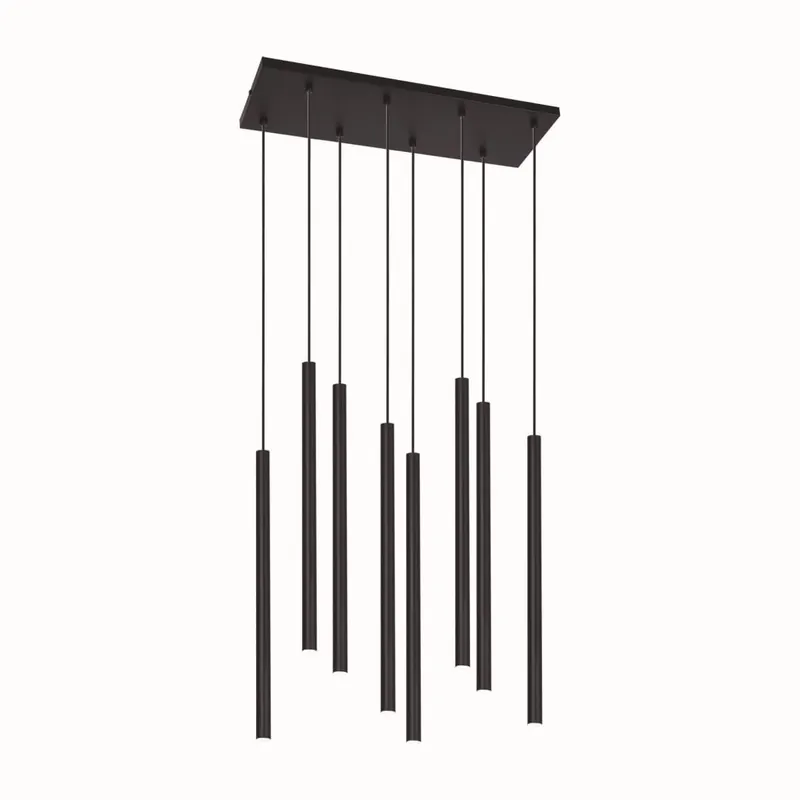 Wisząca lampa nowoczesna Gelato K4863 Kaja czarne tuby metalowe Nowy