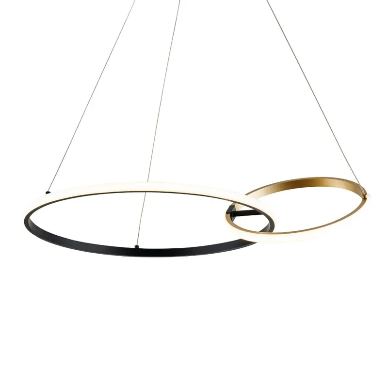 Wybór klientów Wisząca lampa ring Rando 20002PGD LED 36W 30006000K czarny złoty