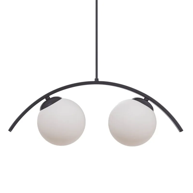 Najlepsza cena Podwójna lampa zwisowa Wave 5013 Zumaline kule balls biała czarna
