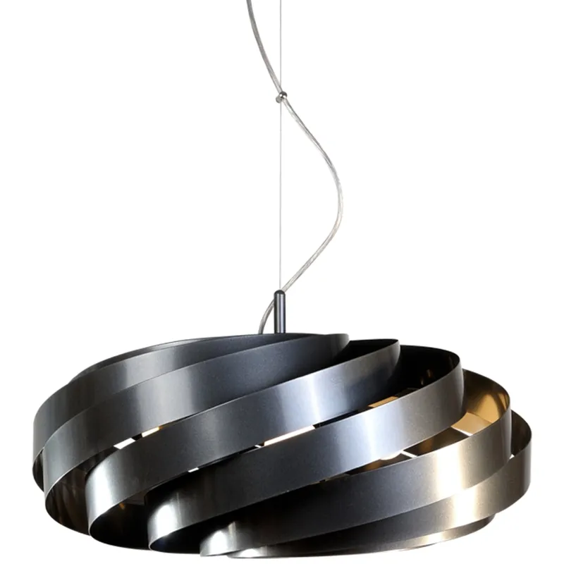 Oferta Metalowa lampa wisząca Vento 1136 Zumaline futurystyczna antracyt
