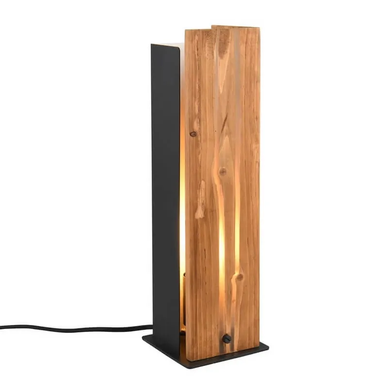 Nocna lampka do sypialni KARUNI 563300130 Trio z włącznikiem brązowy Dostępne od ręki