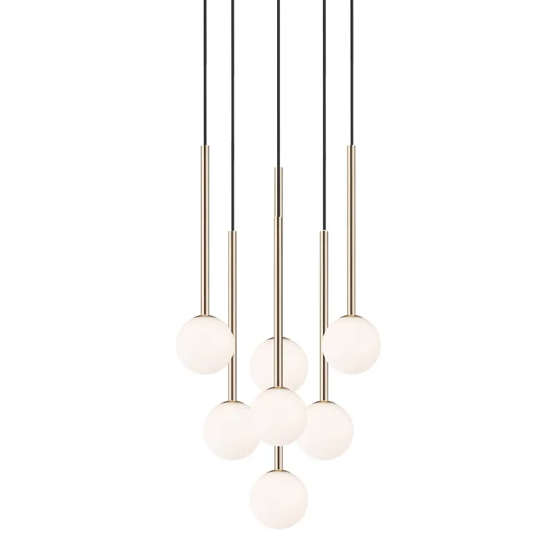 Wysoka jakość Molekułowa lampa wisząca Arcturus P057407FF7AA Zumaline biały złoty