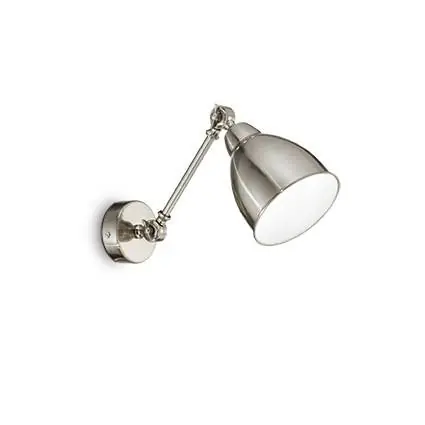 Kinkiet Newton AP1 016399 Ideal Lux nowoczesna oprawa w kolorze niklu Oferta