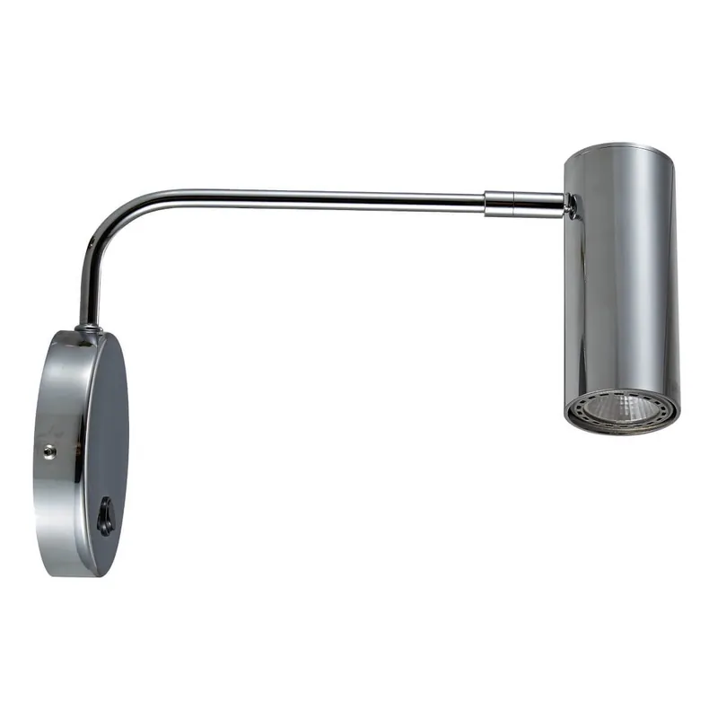 Nowoczesny kinkiet metalowy Tubo 20034CHN Zumline na wysięgniku chrom Tani
