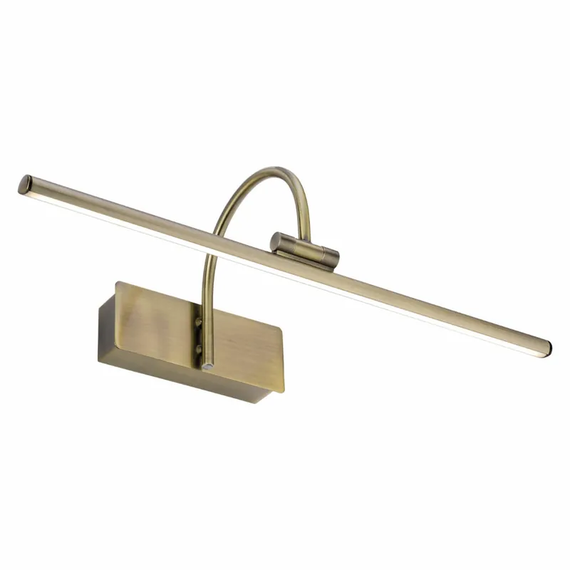 Galeryjka LAMPA ścienna GIOTTO LED 8168 Nowodvorski metalowa OPRAWA kinkiet LED 8W 3000K nad obrazy mosiądz Nowy