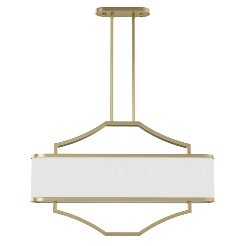 Biała lampa wisząca Gerdo Ovale zwis nad stół z materiału Oferta