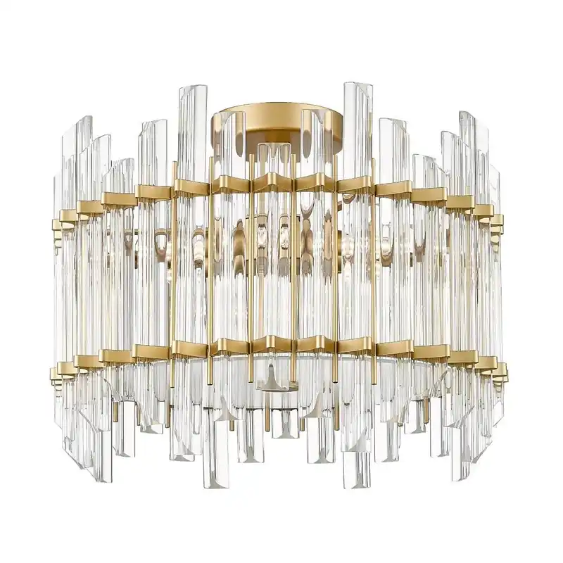 Tylko dziś Sufitowa lampa glamour Alexandria crystal do holu złota