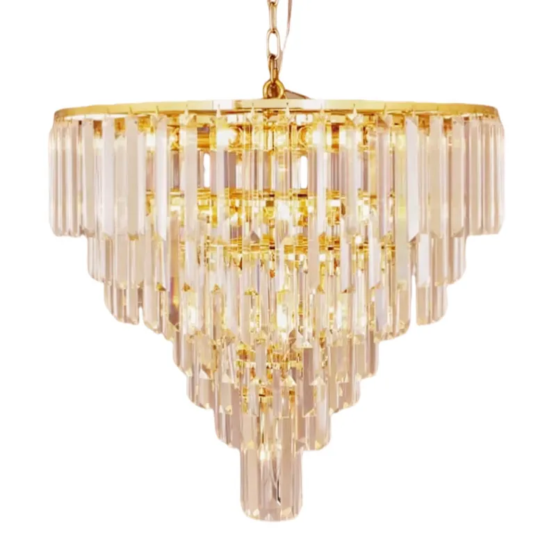 Promocja Wisząca lampa Versailles 17701/20GLD Zuma na łańcuchu kryształ złota