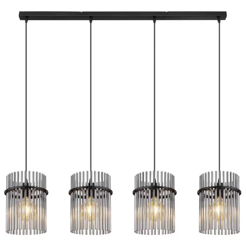 Wisząc lampa nad stół GORLEY 156984H szklana loft czarna przydymiona Wybór klientów