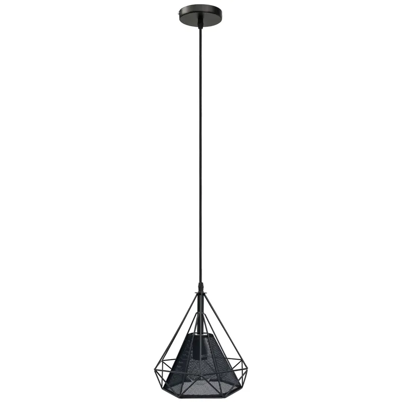Industrialna LAMPA wisząca Piramida 8801/1 ZWIS 07 Elem druciana OPRAWA metalowy ZWIS piramida czarna Ostatnia szansa