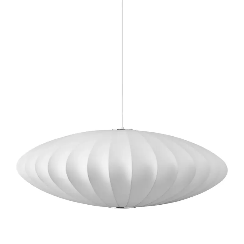 Oferta czasowa Lampa wisząca SILK FLAT ST232860 z tkaniny kula biały