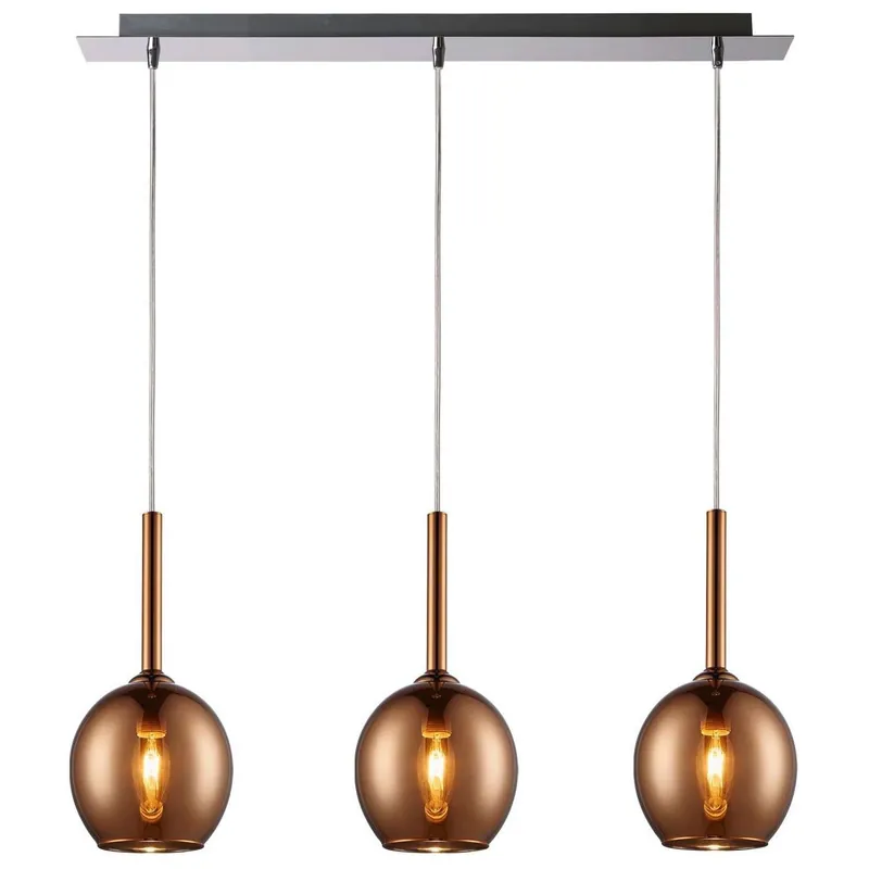 Molekułowa lampa wisząca MONIC MD16293A Copper szklana balls miedziana Oferta limitowana
