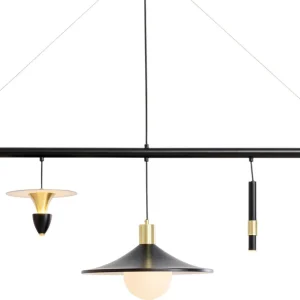 Lampa wisząca do salonu stalowa 5xG9 155 cm Popularny