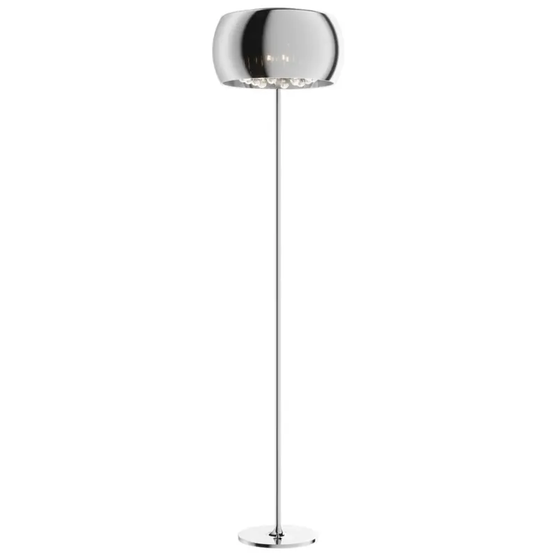 Najlepsza cena Podłogowa lampa glamour CRYSTAL F007604AF4FZ szklana kryształki chrom