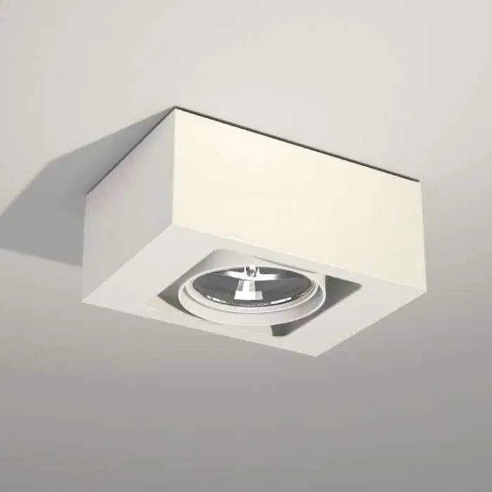 LAMPA sufitowa UTO 7097 Shilo natynkowa OPRAWA kostka cube biała Kup online
