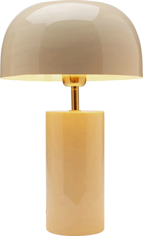 Lampa stołowa stalowa w kolorze ecru Ø25x38 cm Ostatnie sztuki