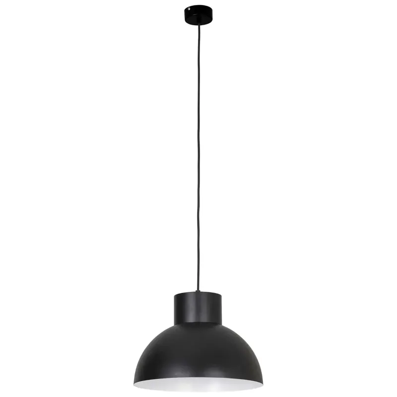 Industrialna LAMPA wisząca WORKS 6613 Nowodvorski metalowa OPRAWA kuchenna ZWIS high bay nad wyspę kopuła czarna Bezpieczne zakupy