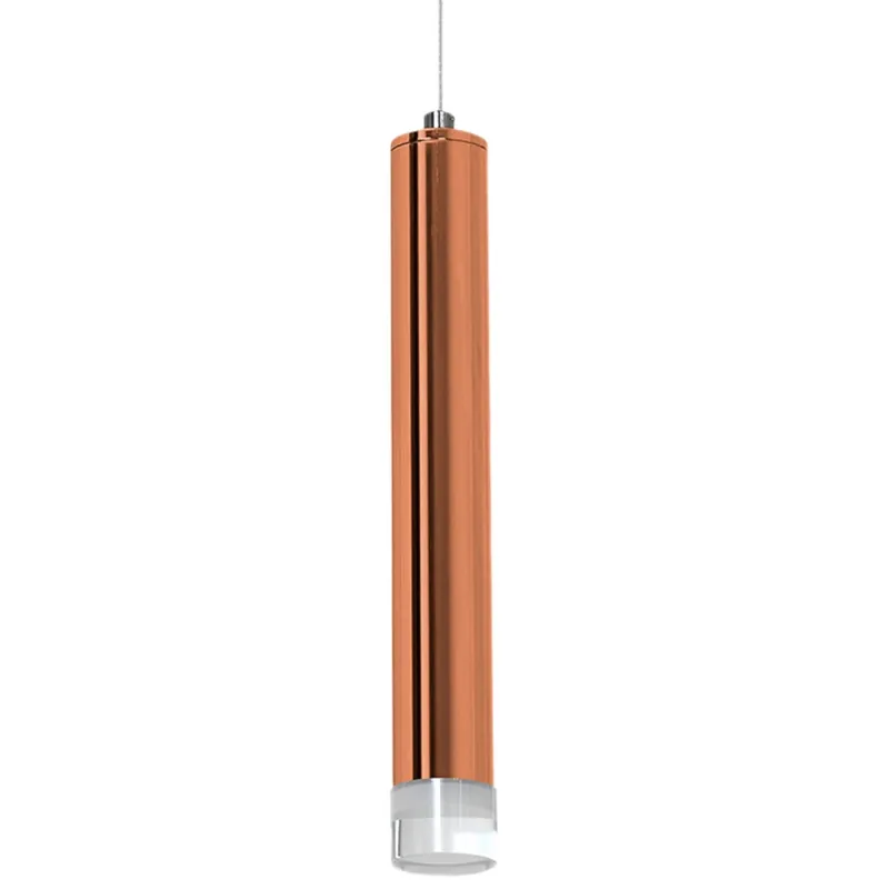 LAMPA wisząca COPPER ML984 Milagro metalowa OPRAWA zwis LED 5W 4000K tuba sopel miedziany Darmowy zwrot