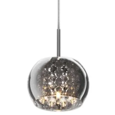 Do wyczerpania zapasów Szklana lampa wisząca z kryształami CRYSTAL P007601AF4FZ glamour chrom