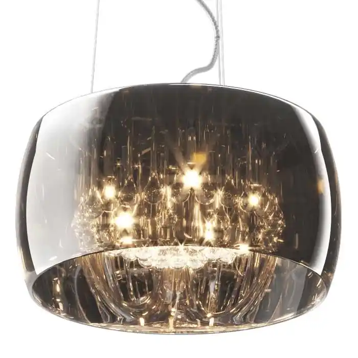 Lampa wisząca CRYSTAL P007605LF4FZ szklana glamour z kryształkami chrom Cena promocyjna