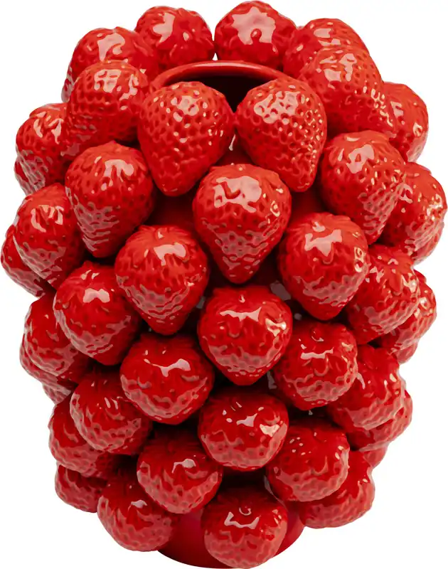 Wyjątkowa oferta Wazon Strawberries czerwony 30cm