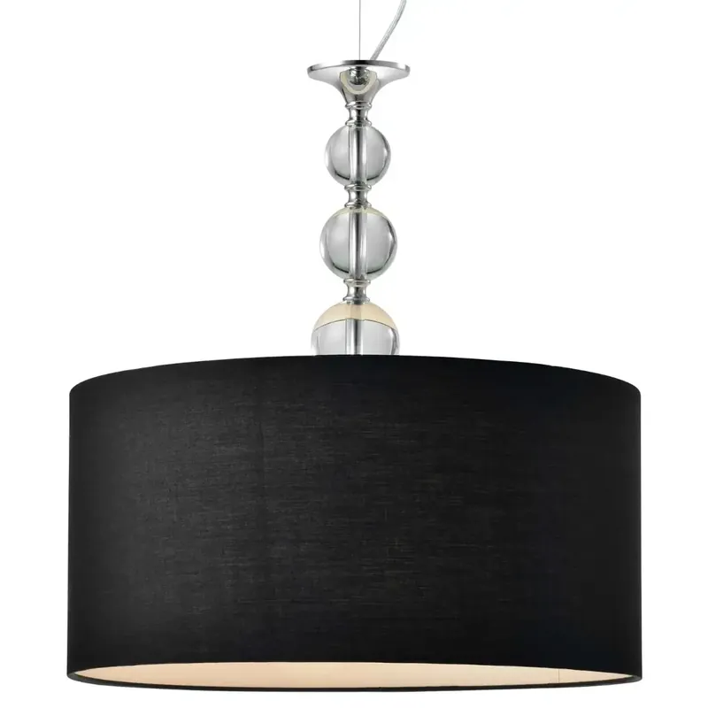 Oferta czasowa LAMPA wisząca REA RLD931631B Zumaline abażurowa OPRAWA zwis okrągły czarny