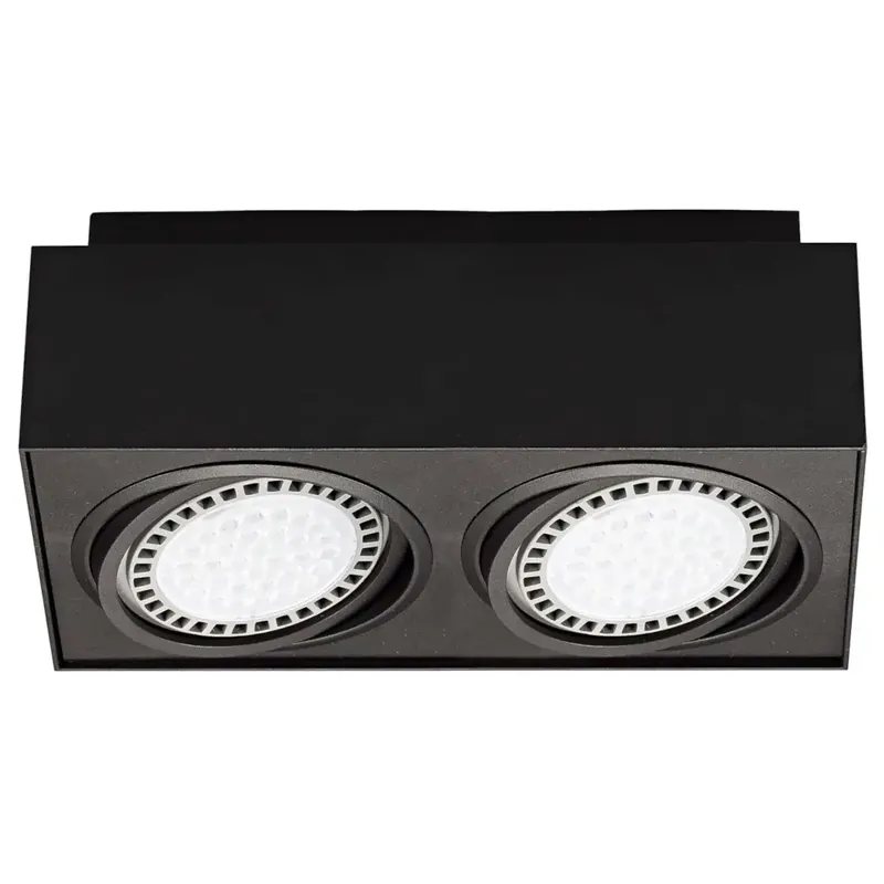 Regulowana lampa sufitowa BOXY CL 20075BK Zumaline cube czarny Dostępne od ręki